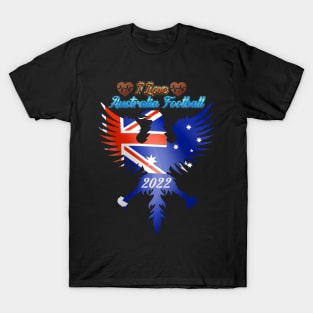 I Love Australia Football 2022 T-Shirt